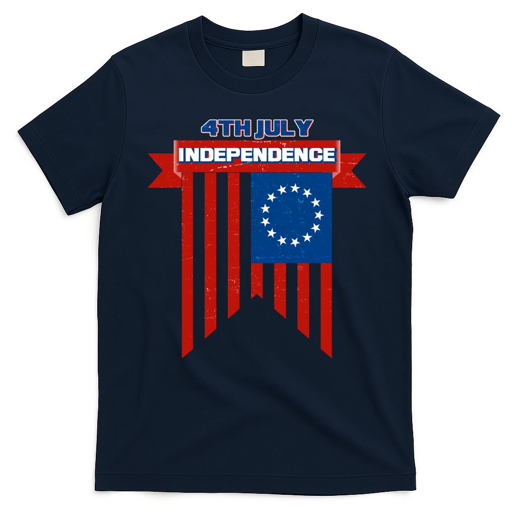 4th Of July Independence American Flag  T-Shirt