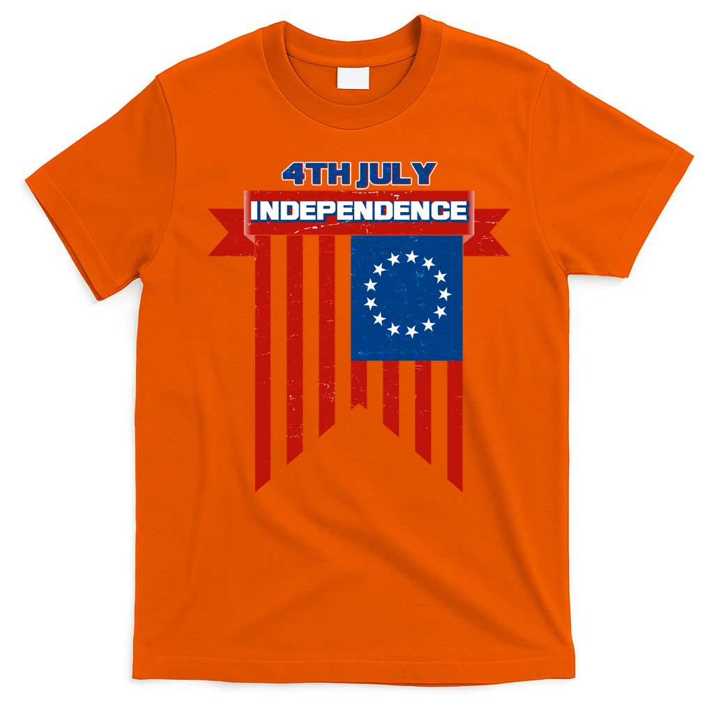 4th Of July Independence American Flag  T-Shirt