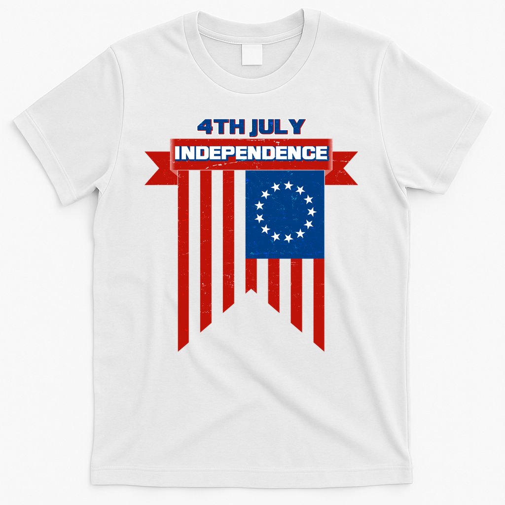 4th Of July Independence American Flag  T-Shirt