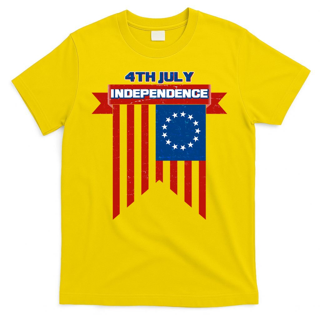 4th Of July Independence American Flag  T-Shirt