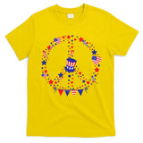 4th Of July Patriotic Peace Sign T-Shirt