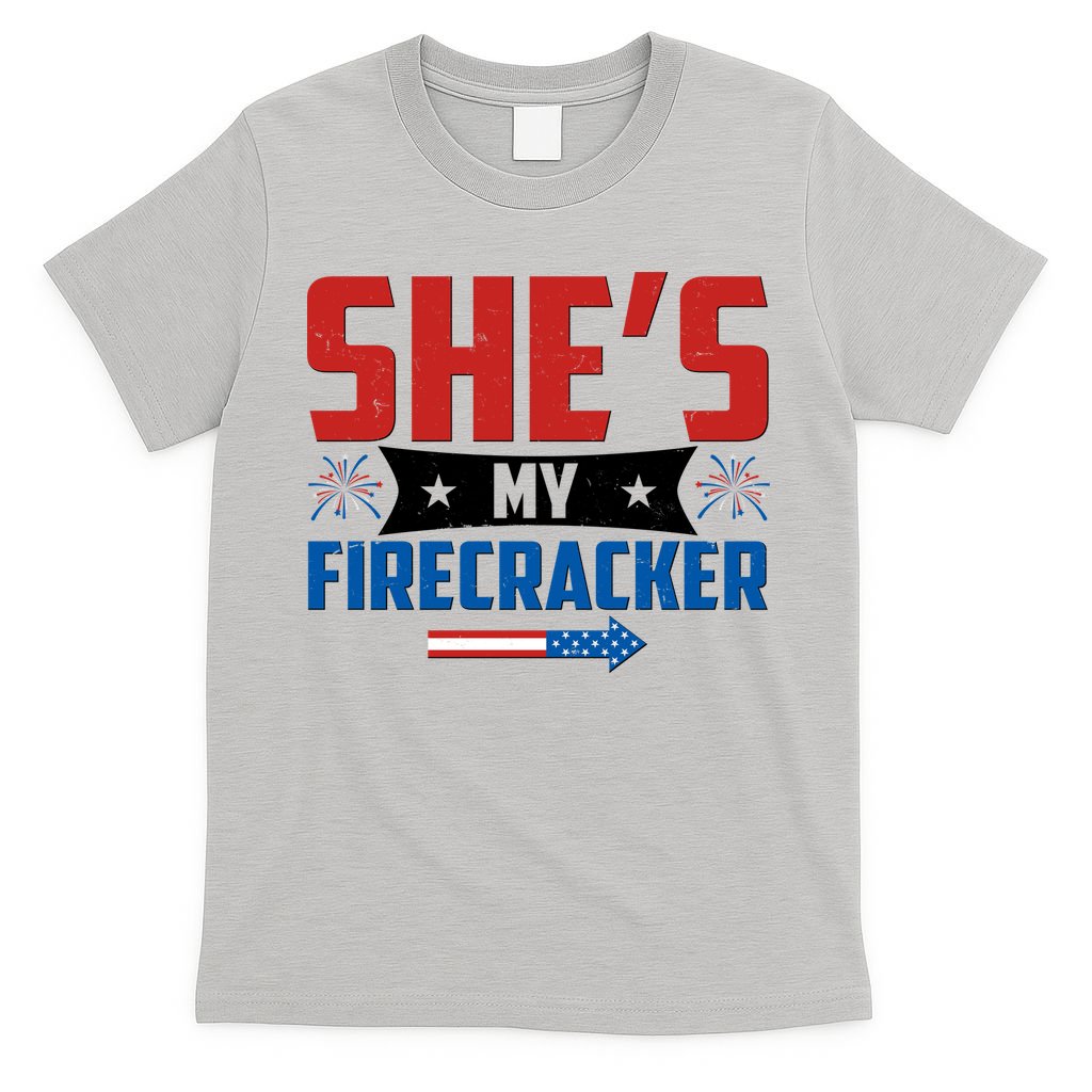 4th of July She's My Firecracker Matching Shirt T-Shirt