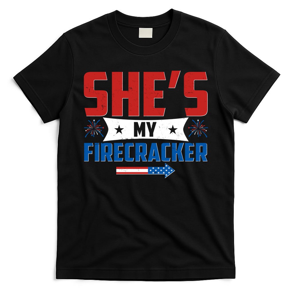 4th of July She's My Firecracker Matching Shirt T-Shirt