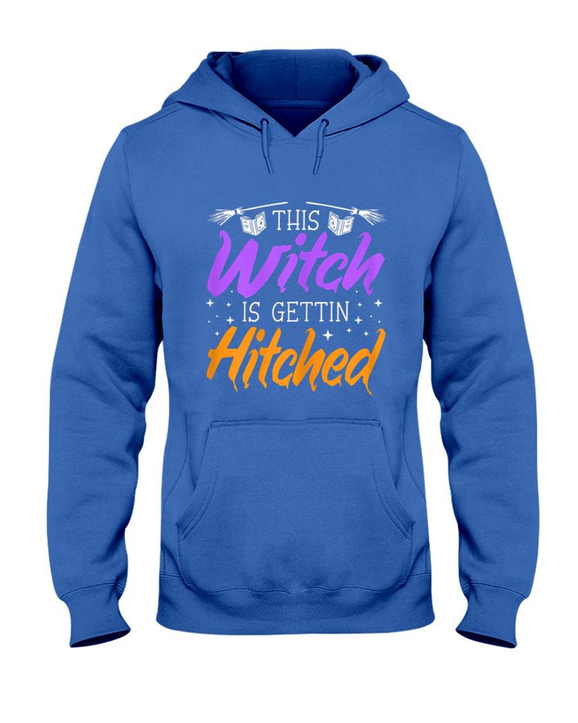 Womens This Witch Is Gettin Hitched Halloween Witch Trick Or Treat T-Shirt