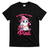 In October We Wear Pink Ghost Witch Breast Cancer Awareness T-Shirt_8
