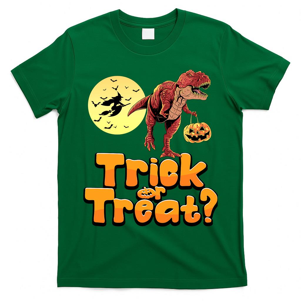 trick or treat t rex Dinosaur, funny Pumpkin spooky season Classic T-Shirt