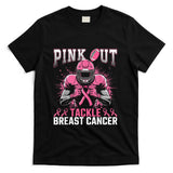Pink Out Tackle Breast Cancer Awareness American Football T-Shirt_1