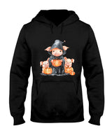 Halloween Pig Witchcraft Ghost Scary Pumpkin Trick Or Treat T-Shirt