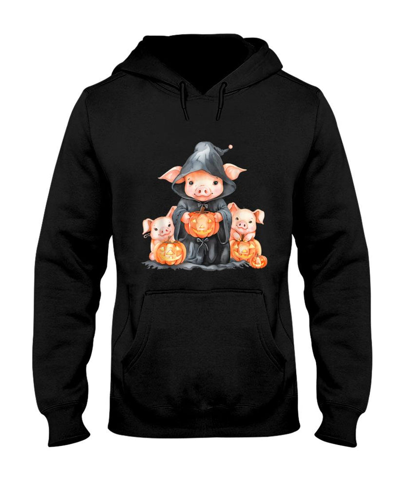 Halloween Pig Witchcraft Ghost Scary Pumpkin Trick Or Treat T-Shirt