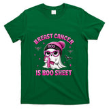 Breast Cancer Is Boo Sheet Pink Ribbon Funny Ghost Halloween T-Shirt