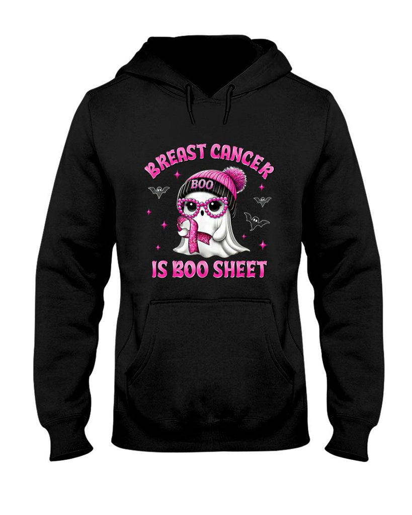 Breast Cancer Is Boo Sheet Pink Ribbon Funny Ghost Halloween T-Shirt