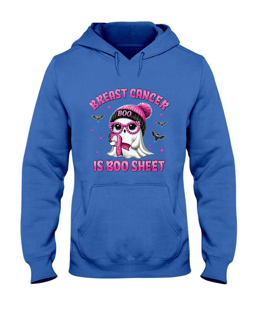 Breast Cancer Is Boo Sheet Pink Ribbon Funny Ghost Halloween T-Shirt