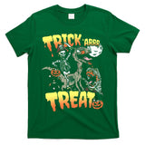 Pirate Skeleton Riding Zombie Dinosaur Velociraptor Halloween Essential T-Shirt