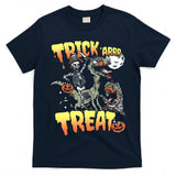 Pirate Skeleton Riding Zombie Dinosaur Velociraptor Halloween Essential T-Shirt