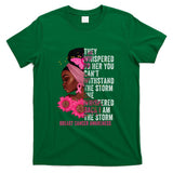 Im The Storm Black Women Breast Cancer Survivor Pink Ribbon T-Shirt_1