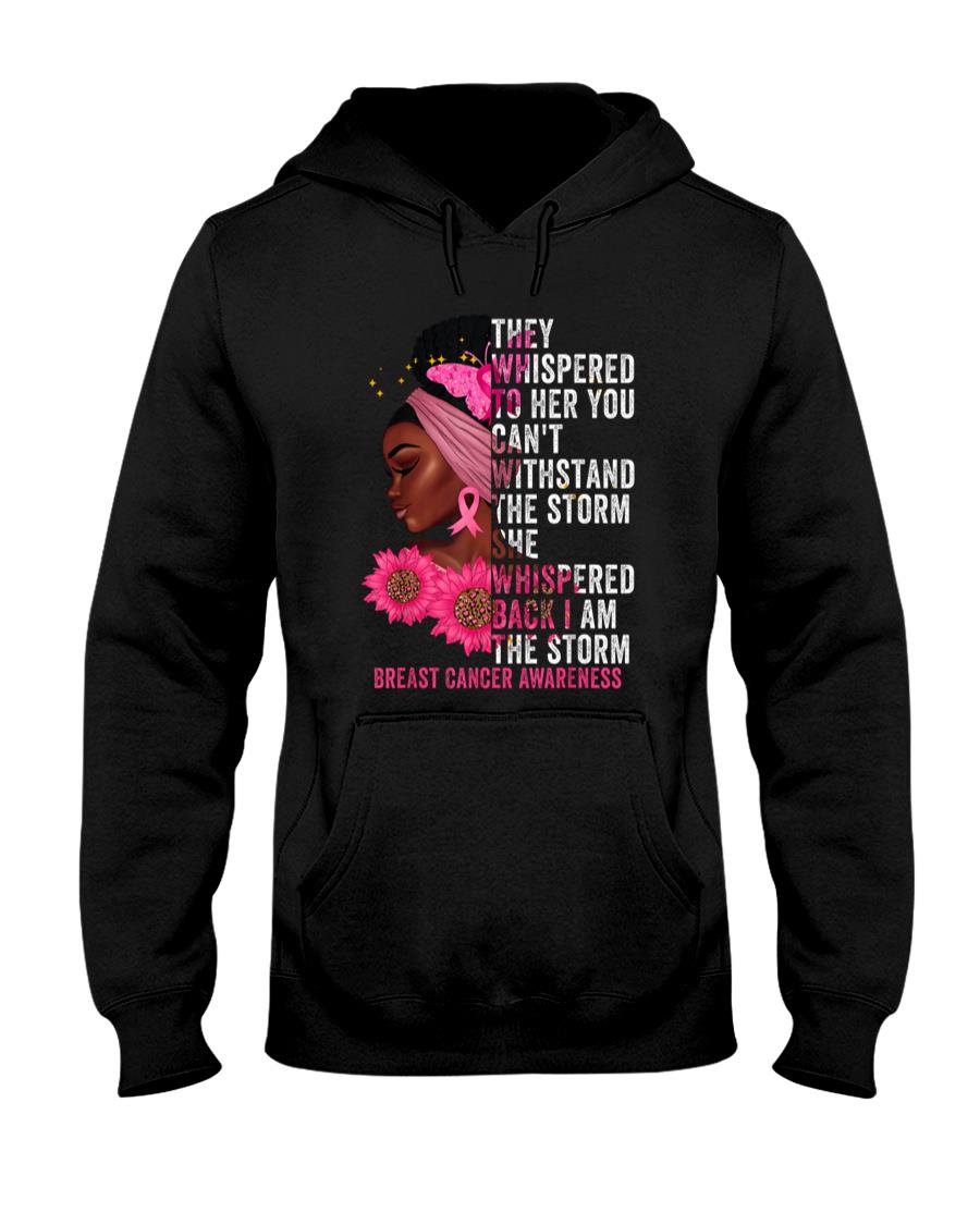 Im The Storm Black Women Breast Cancer Survivor Pink Ribbon T-Shirt_1