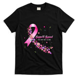 Support Squad Breast Cancer Awareness Pink Ribbon Butterfly T-Shirt_1