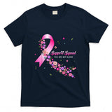 Support Squad Breast Cancer Awareness Pink Ribbon Butterfly T-Shirt_1
