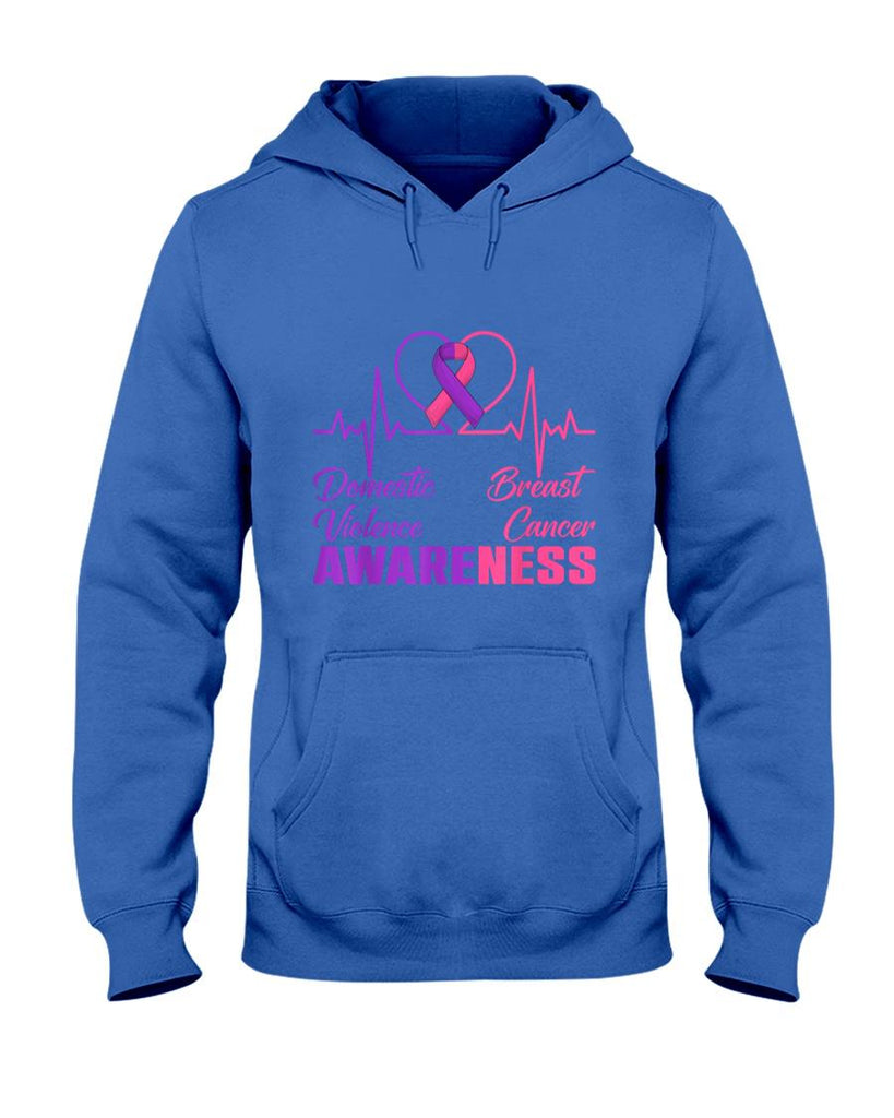 Domestic Violence Breast Cancer Awareness Month Warrior T-Shirt