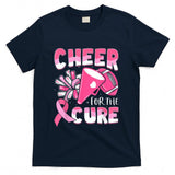 Breast Cancer Awareness Cheer For The Cure Football T-Shirt