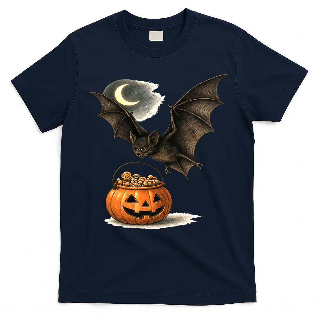 Halloween Bat With Candy Classic T-Shirt