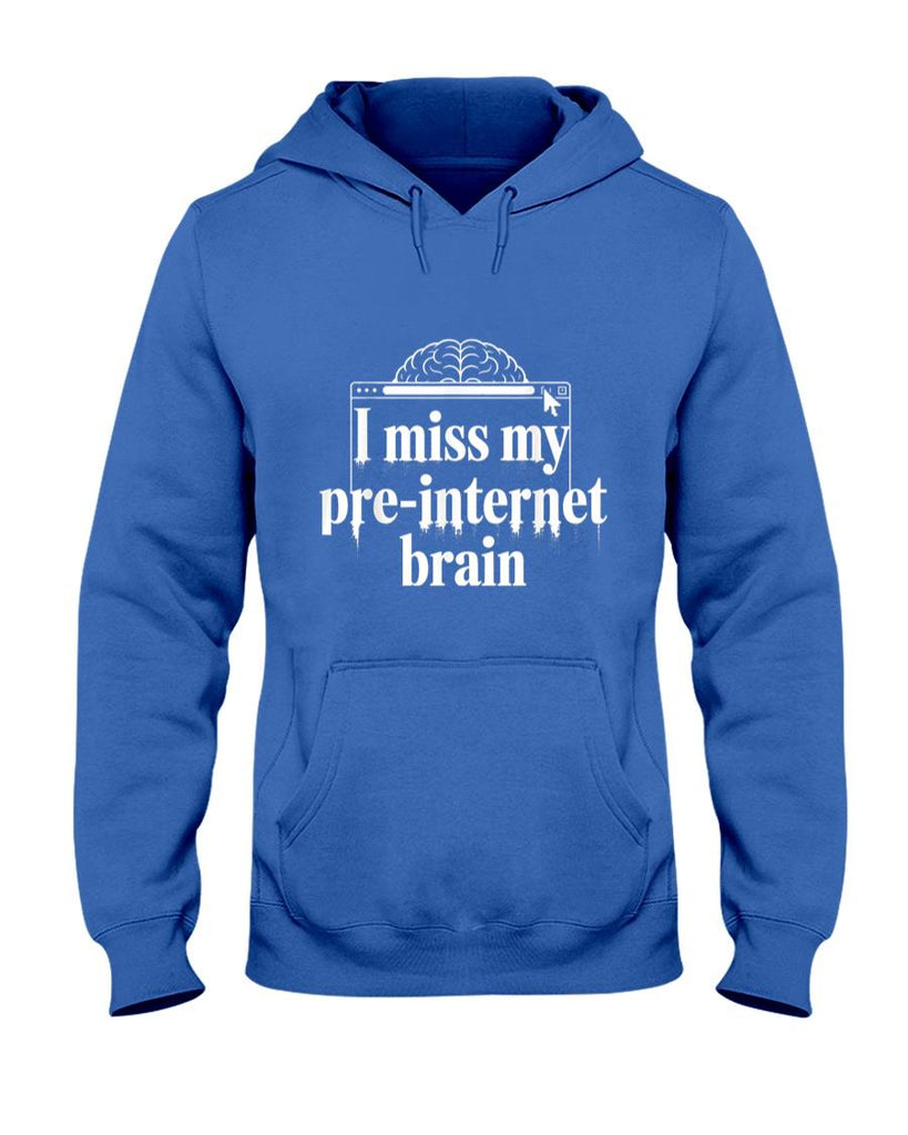 Retro Nostalgia - I Miss My Pre-Internet Brain Digital Nostalgia Retro - T-Shirt