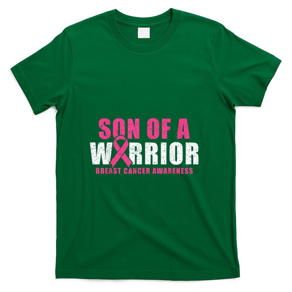 Son Of A Warrior Breast Cancer Awareness T-Shirt