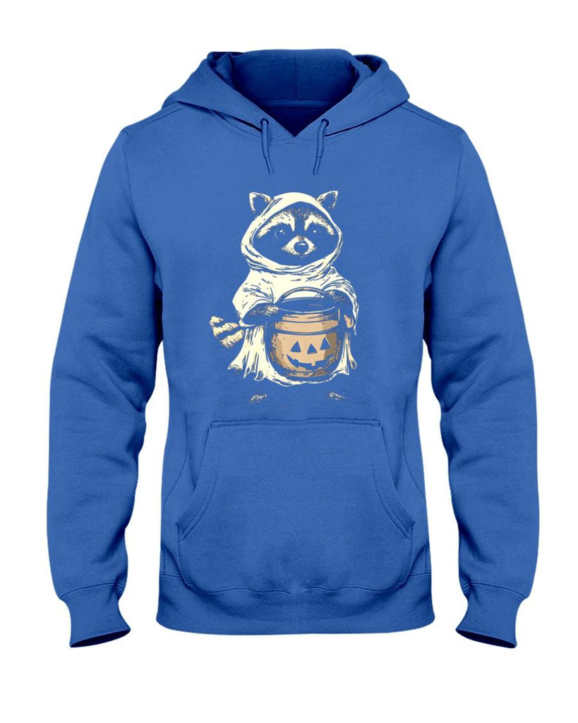 Cute Raccoon Ghost Raccoon Halloween Shirt, Pumpkin Fall Design Oversized T-Shirt