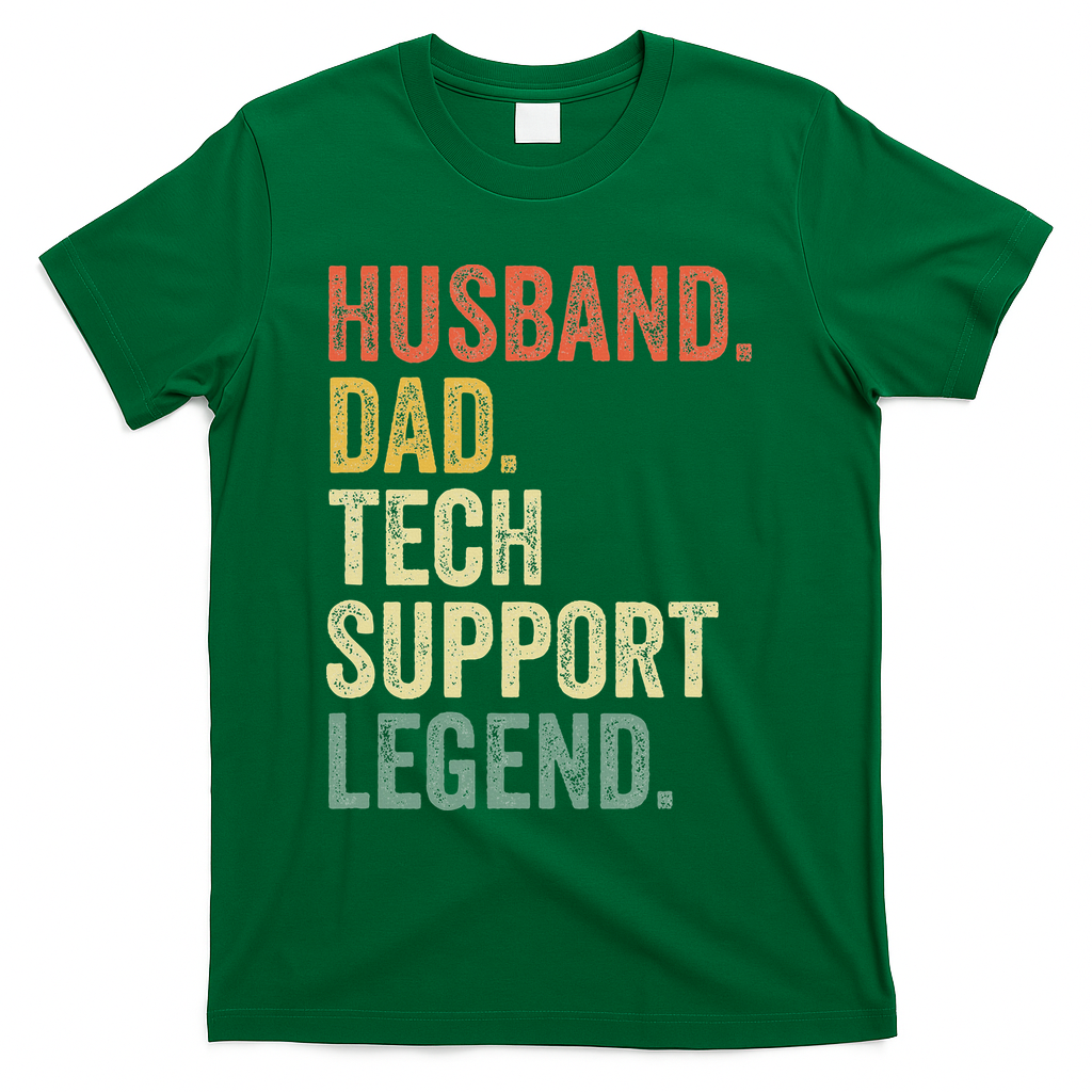 Tech Support Christmas Gifts For Dad Husband T-Shirt