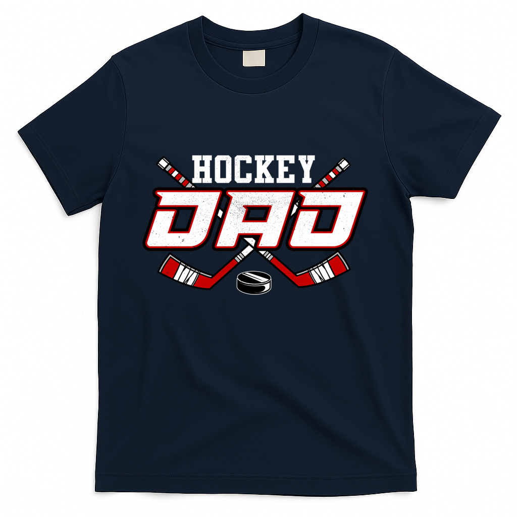 Papa FatherS Day Vintage Hockey Dad Gift T-Shirt