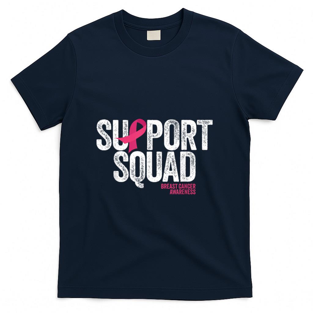 Breast Cancer Shirts Support Squad Breast Cancer Awareness T-Shirt
