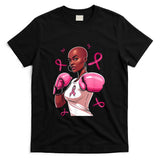 Breast Cancer Awareness African American Afro Pink Ribbon T-Shirt