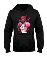 Breast Cancer Awareness African American Afro Pink Ribbon T-Shirt