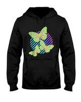 Retro Nostalgia - Psychedelic Butterfly Vaporwave Nostalgia Distressed Retro