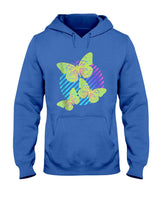 Retro Nostalgia - Psychedelic Butterfly Vaporwave Nostalgia Distressed Retro