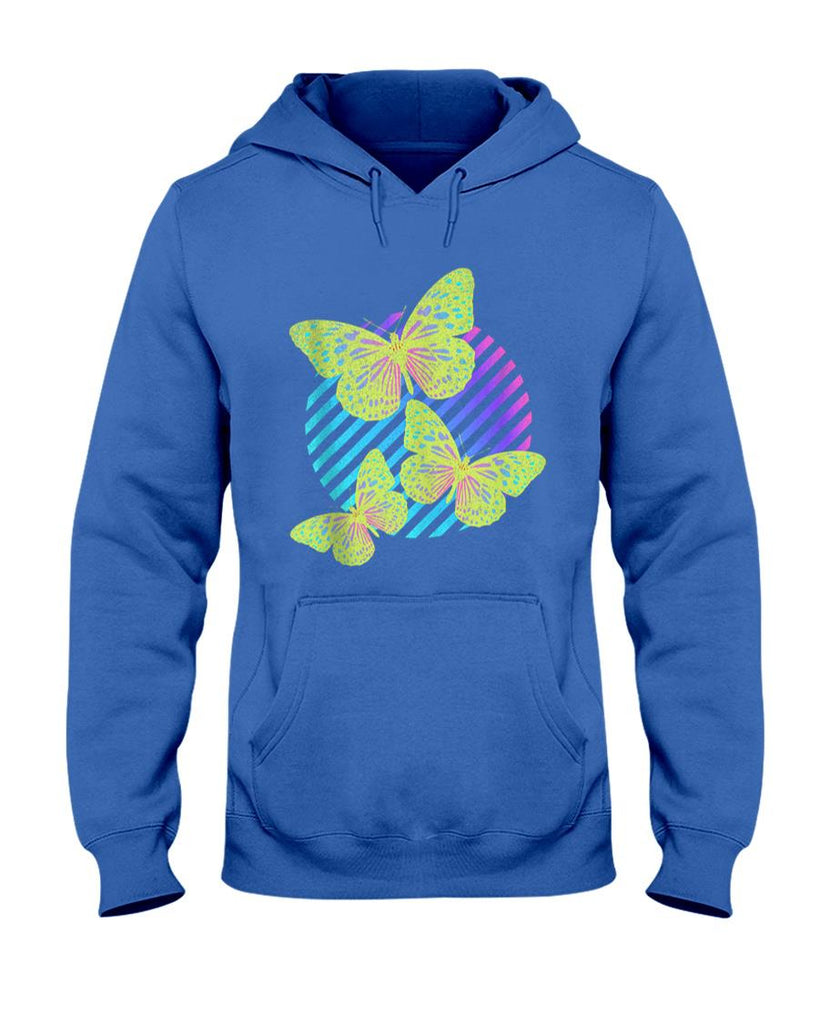 Retro Nostalgia - Psychedelic Butterfly Vaporwave Nostalgia Distressed Retro