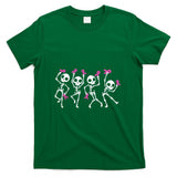 Pink Ribbon Breast Cancer Awareness Skeleton Women Men Kids T-Shirt