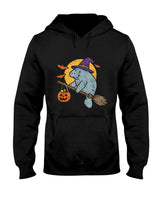 Manatee Witch Hat Pumpkin Halloween Costume Trick Or Treat T-Shirt