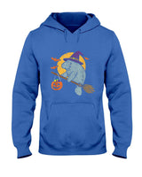Manatee Witch Hat Pumpkin Halloween Costume Trick Or Treat T-Shirt