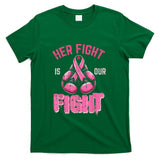Breast Cancer Her Fight Our Fight Aware Boxing Women Men Kid T-Shirt