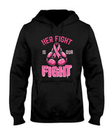 Breast Cancer Her Fight Our Fight Aware Boxing Women Men Kid T-Shirt