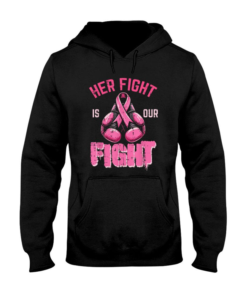 Breast Cancer Her Fight Our Fight Aware Boxing Women Men Kid T-Shirt