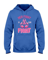 Breast Cancer Her Fight Our Fight Aware Boxing Women Men Kid T-Shirt