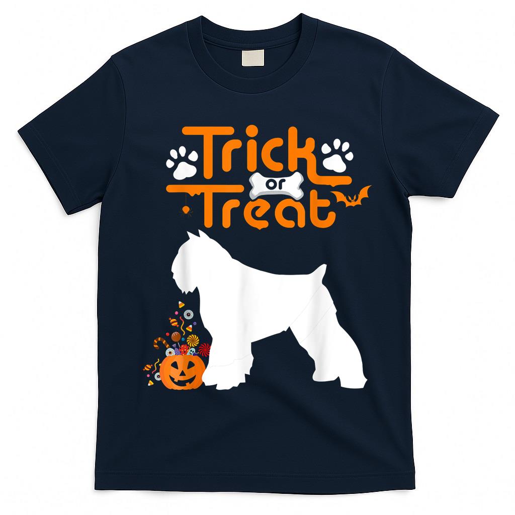 Trick Or Treat Bouvier des Flandres Dog Halloween Costume T-Shirt