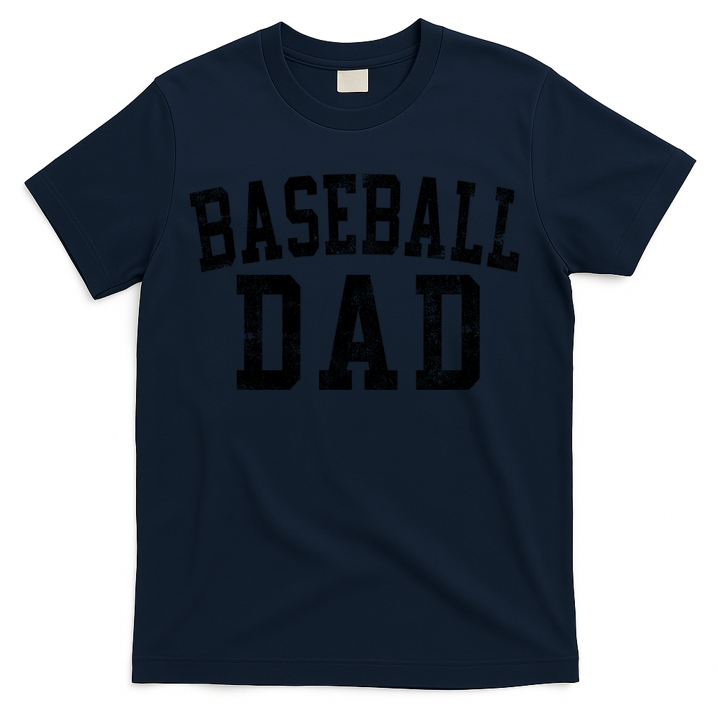 Baseball Dad Birthday Classic Bold Font Baseball Daddy T-Shirt