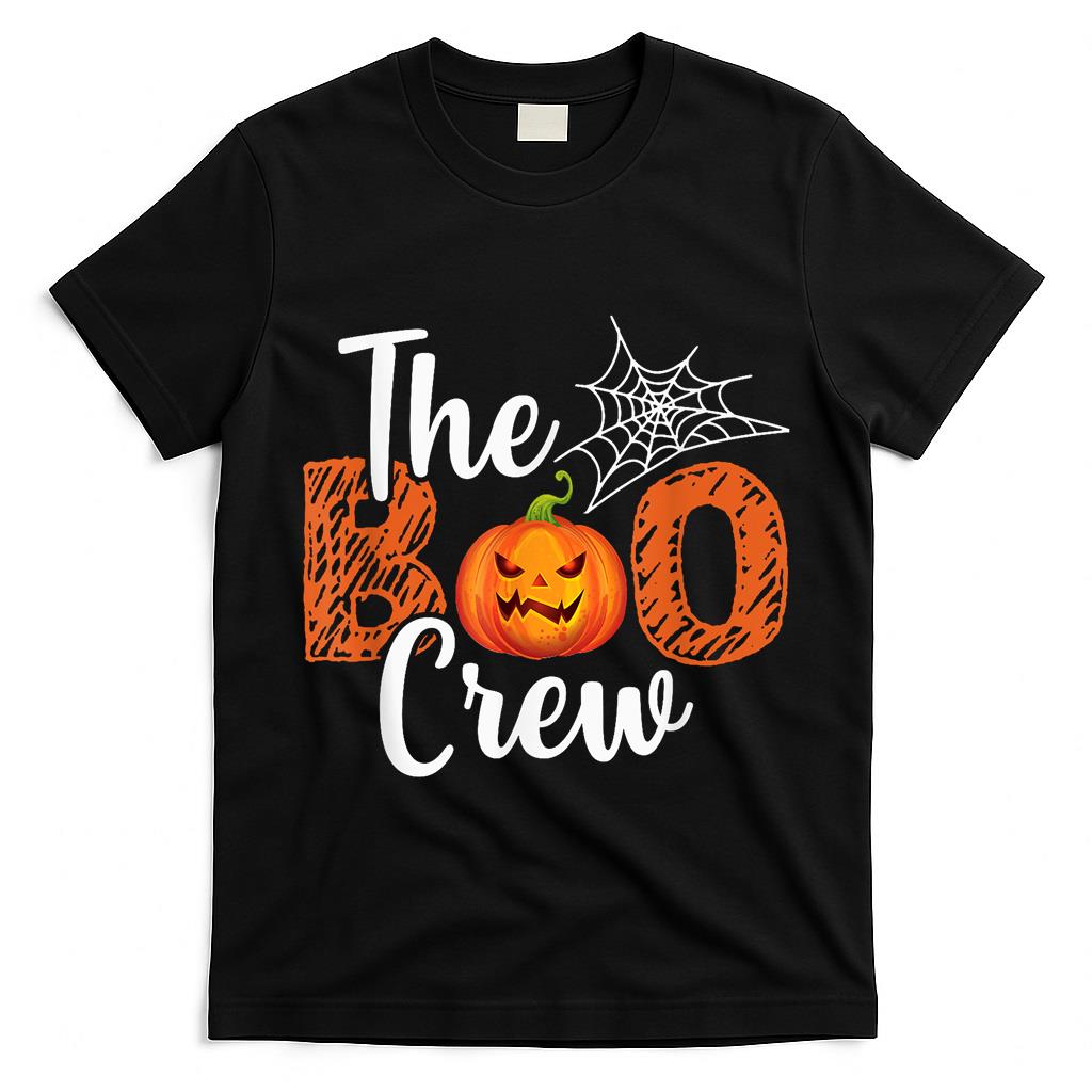 Halloween Boo Crew - Halloween Trick or Treat - Boys Girls T-Shirt