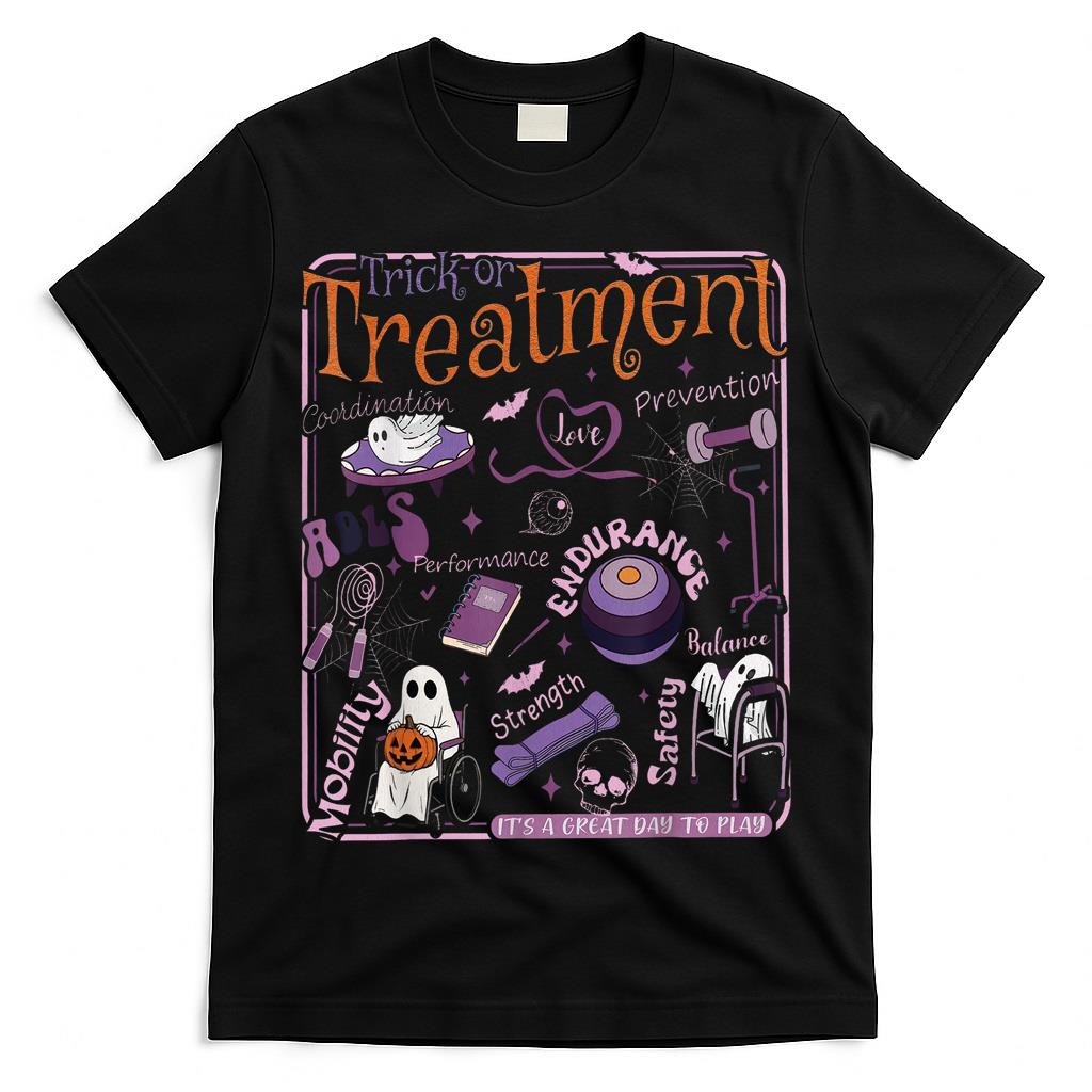 Trick or Treatment PT Physical Therapy Therapist Halloween T-Shirt