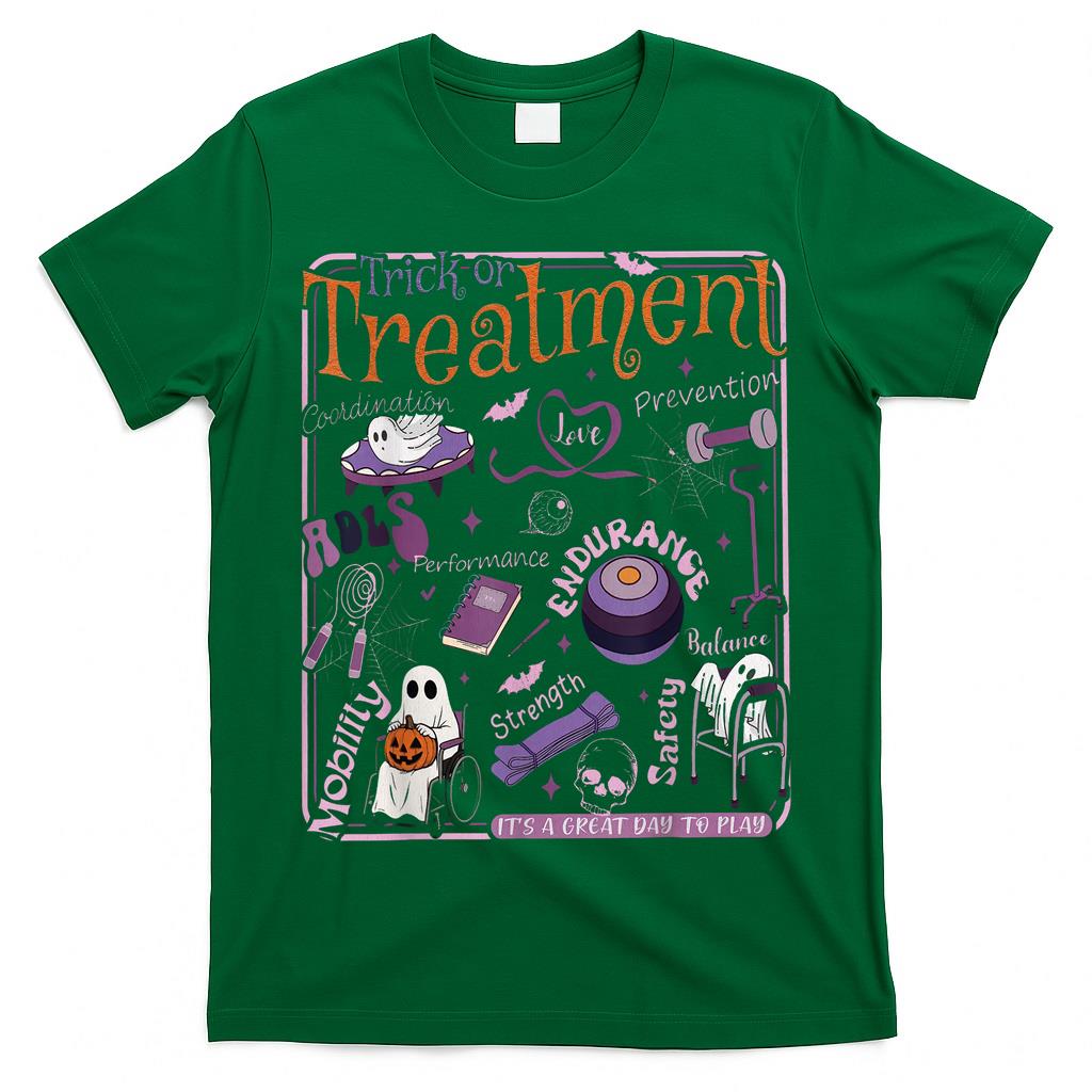 Trick or Treatment PT Physical Therapy Therapist Halloween T-Shirt