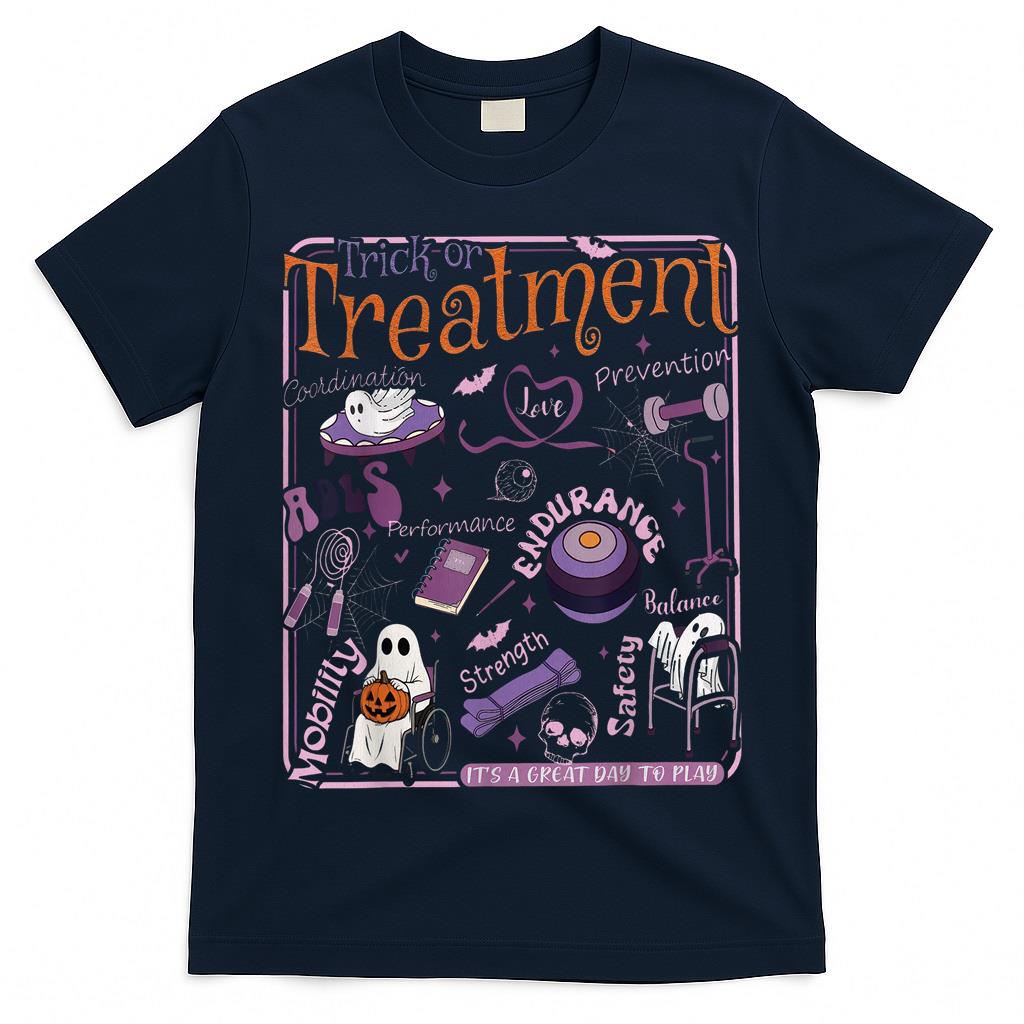 Trick or Treatment PT Physical Therapy Therapist Halloween T-Shirt