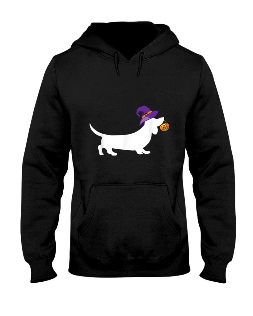 Dachshund Halloween Witch Wiener Dog Pumpkin Trick or Treat T-Shirt